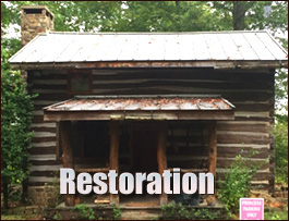 Historic Log Cabin Restoration  Hazelwood, North Carolina